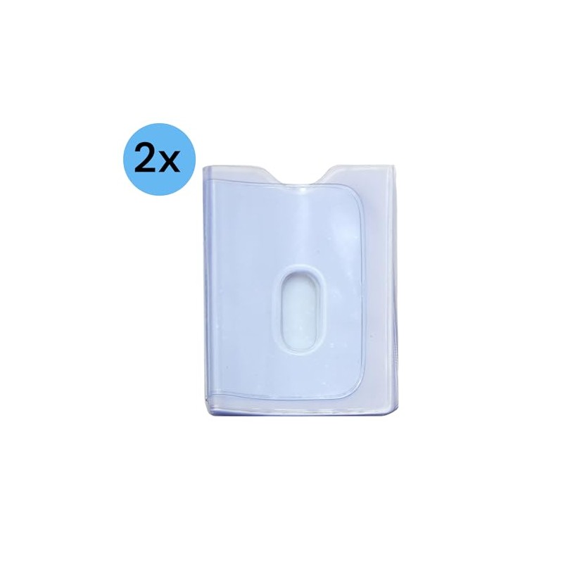 2-Pack Replacement Plastic Credit Card Insert Album 20 Sleeves with