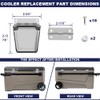 Cooler Stainless Steel Hinge & Latch Set, Ice Chest Hinges,