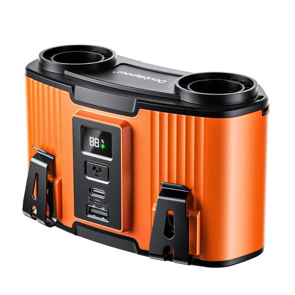 Doublepow fan,portable 24000mAh Waist-mounted Fan,Power Bank,10-speed cooling fan rechargeable camping