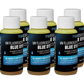 Tracer Products Tracerline Oil-Based Fluid Dye (Blue) - Automotive Air Conditioning Leak Detection - 6 x 1 oz Bottle