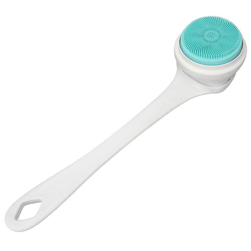 Electric Body Brush Set Rechargeable Long Handle Scrubber Shower Brush