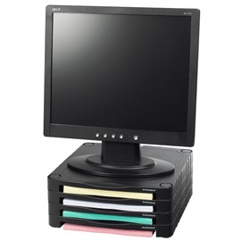 Exponent 56208 Computer Monitor Stand, Black, 1 Unit/Box