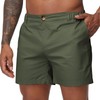 Oymyakon Men's 6 Inch Shorts Casual Cotton Flat Front Chino