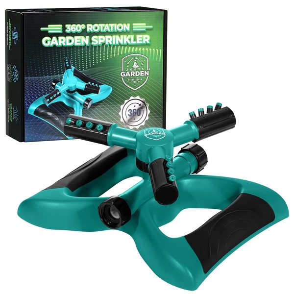 Joeys Garden Joeys Sprinkler for Yard, Rotating Garden Sprinkler for
