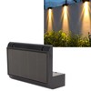 Solar Wall Light Warm Light IP67 Waterproof Multifunctional Eco Friendly