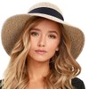 FURTALK Womens Beach Sun Straw Hat UV UPF50 Travel Foldable