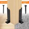 Missippibase 8 PCS Adjustable Deck Support - Fit 2x2, 2x4,