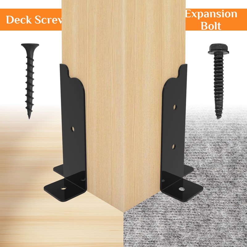 Missippibase 8 PCS Adjustable Deck Support - Fit 2x2, 2x4,
