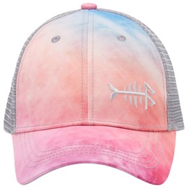 [Bassdash] Bass Dash Cap Kids Baseball Cap Mesh Cap Outdoor Trucker Hat Boys Girls (4 Years + Kids), Rose Clouds