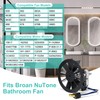 Hipoilk BP27 Bathroom Fan Motor and Blower Wheel for Broan