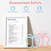 2 Pack Baby Teething Toys 3-6 6-12 Months, Silicone Butterfly
