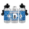 Tran(mere) Football Shirt Silver Aluminium Two Lid Unisex Water Bottle
