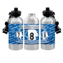 Tran(mere) Football Shirt Silver Aluminium Two Lid Unisex Water Bottle Gift