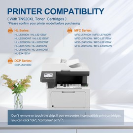 TN920XL TN920 Toner Replacement for Brotner TN 920XL TN920UXXL TN920XXL for HL-L5210DN HL-L6210DW HL-L5210DW HL-L5210DWT HL-L5215DW HL-L6210DWT HL-L6310DW MFC-L6810DW MFC-L6810DW (2 Black,High Yield)