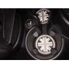 iJDMTOY Black/Grey 73mm Union Jack UK Flag Style Silicone Insert