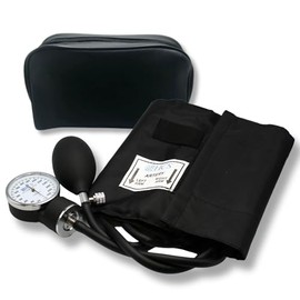 HCS Brazalete de Presión Arterial, Manual - Brazaletes BP para Adultos - Monitor Manual de Brazalete de Presión Arterial para el Brazo - Esfigmomanómetro Aneroide - Grado Médico, Uso Doméstico