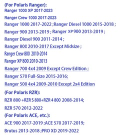 3514699 3514635 Front & Rear Wheel Bearings for Polaris Ranger 1000 900 XP 800 700 570 500 Crew Diesel,RZR 800 / S / 4,RZR 570,ACE 900 570,Brutus & PRO XD,Replace 3585502 3514822 3514627