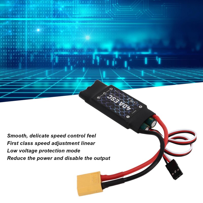 40A ESC 2‑4S Electric Speed Controller 5V 3A BEC with