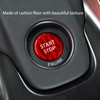 Push Start Button Cover Carbon Fiber Ignition Switch Button Cover