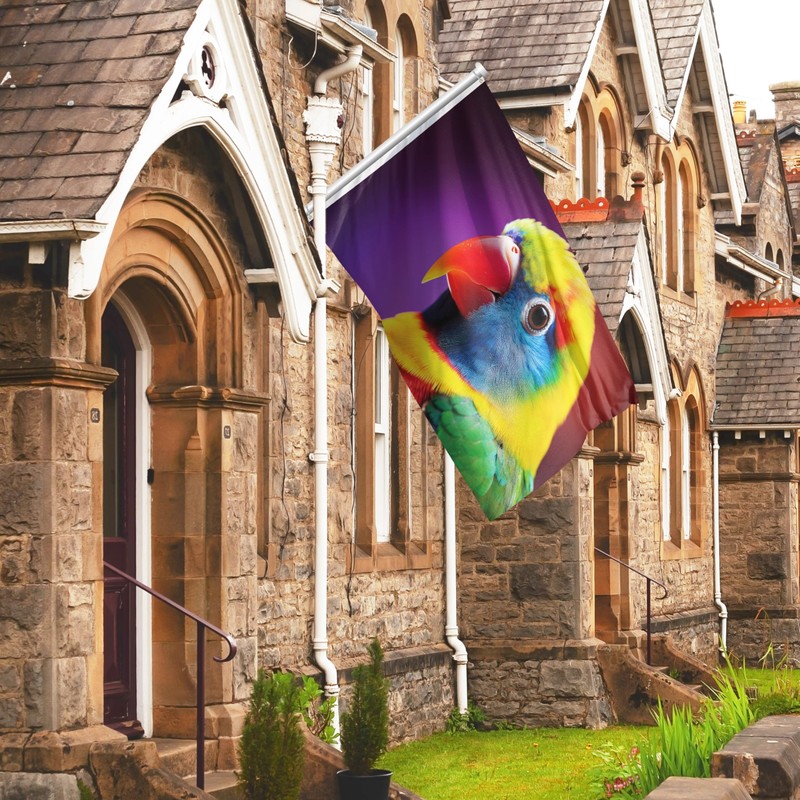 Bird Flag - Large Funny Flag - Double-Sided Print -