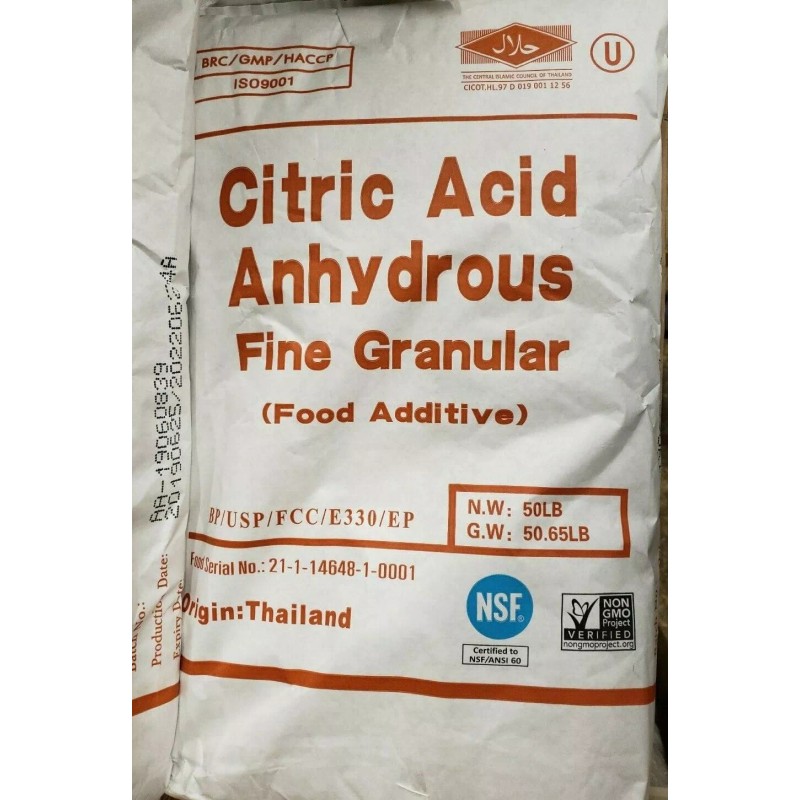 Jungbunzlauer Citric Acid anhydrous, 10.0 lb, 100% Pure, All Natural,