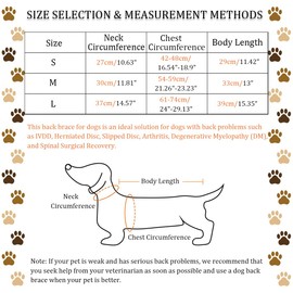 IVDD Back Brace for Dogs, Flexible Pet Dachshund Back Supporting Vest, Dog Back Bracer for Small Pet with Arthritis, Back Pain,Herniated Disc,Spinal Surgical Recovery (S)