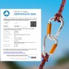 FVW 4 Pieces Heavy Duty Climbing Carabiners, 25KN Auto Locking