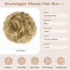 Soulwigger Messy Bun Hair Piece Wavy Curly Scrunchies Fluffy Donut