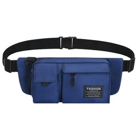 Geriineer Waterproof Bum Bag Women Men Bum Bag Dog Training Multifunctional Stylish Belt Bag Waist Bags for Travel Hiking Running Camping Trekking Cycling, blue