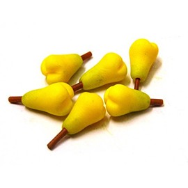 Tumdee Miniatures Dolls House Miniature Set of 6 Asian Pears Miniature Accessory