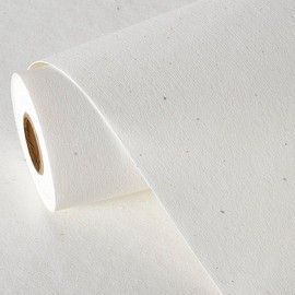 MAIMAIS Matte White Grasscloth Textured Wallpaper Natural&Neutral&Handmade Style Thick Peel and Stick Removable for Bedroom,Office,Cabinet(16.5”x236.2”) (Silver Powder&Vegetation) M16