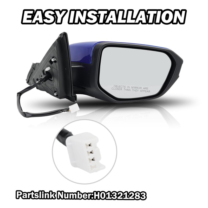 MOFOAP Passenger Side Door Mirror For 2016 2017 2018 2019