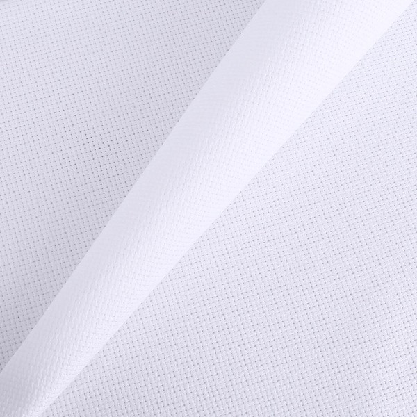 Aida Cloth 14 Count Cross Stitch Fabric,118×39inch (14CT White 3Yard)