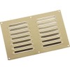 MAP Vents 956-27 Metal Louvre Vents, Brass, 9" x 6"