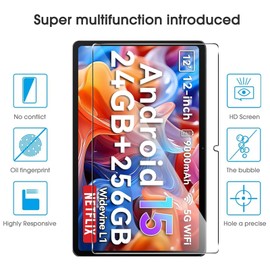 MEMELOKA [2 Stück] Schutzfolie für Blackview Mega 2 12 Zoll, Ultraklar Anti-Kratzen&Blasenfrei 9H Gehärtetes Glas Displayschutz für Blackview Mega 2