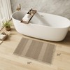 AMOAMI Waffle Bath-Mat, Super Absorbent Bath Mats for Bathroom, Boho