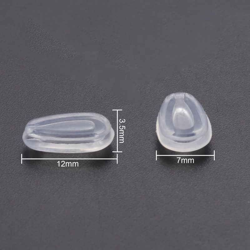 Betterun Clear Replacement 2 Pairs Nose Pads Pieces for Oakley