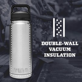 YETI Rambler 26 oz Bottle, Vacuum Insulated, Stainless Steel with Chug Cap, Seafoam