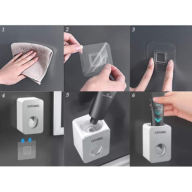 Toothpaste Dispenser, 2 PCS Automatic Toothpaste Squeezer Dispenser for Kids