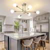 Biewalk Modern Chandelier Ceiling Light Fixture, 6-Light Sputnik Dining Chandeliers