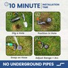 Quick-Snap In-Ground 5-Inch Pop-Up Adjustable Sprinkler 2-Pack With Quick Hose