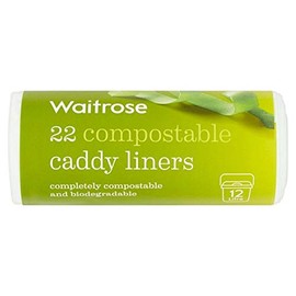 WAITROSE - 22 Compostable Caddy Liners 12L