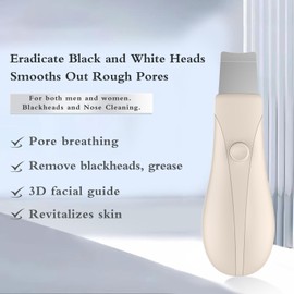 Skin Scrubber Face Spatula Skin Spatula Pore Cleaner Blackhead Remover Tools for Facial Deep Cleansing Skin Care Tool for Men and Women (Beige)