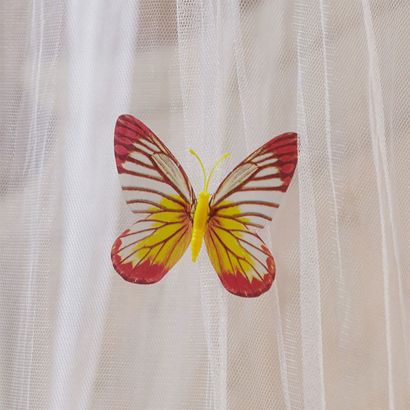 Breathable Round Canopy Lace Princess Style Mosquito Net Bed Curtain