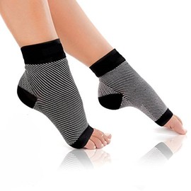PEDIMEND™ Plantar Fasciitis Compression Sleeves | Ankle Support Socks | Compression Foot Sleeve for Aching Feet | Ease Arch Pain | Unisex | Foot Care (2PAIR - 4PCS, Large: UK 8.5-13.5)