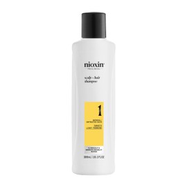 Nioxin Scalp + Hair System 1 Shampoo - Deep Cleansing Shampoo for Untreated Hair Prevents Thinning Hair - With Biotin & Niacinamide (300 ml)
