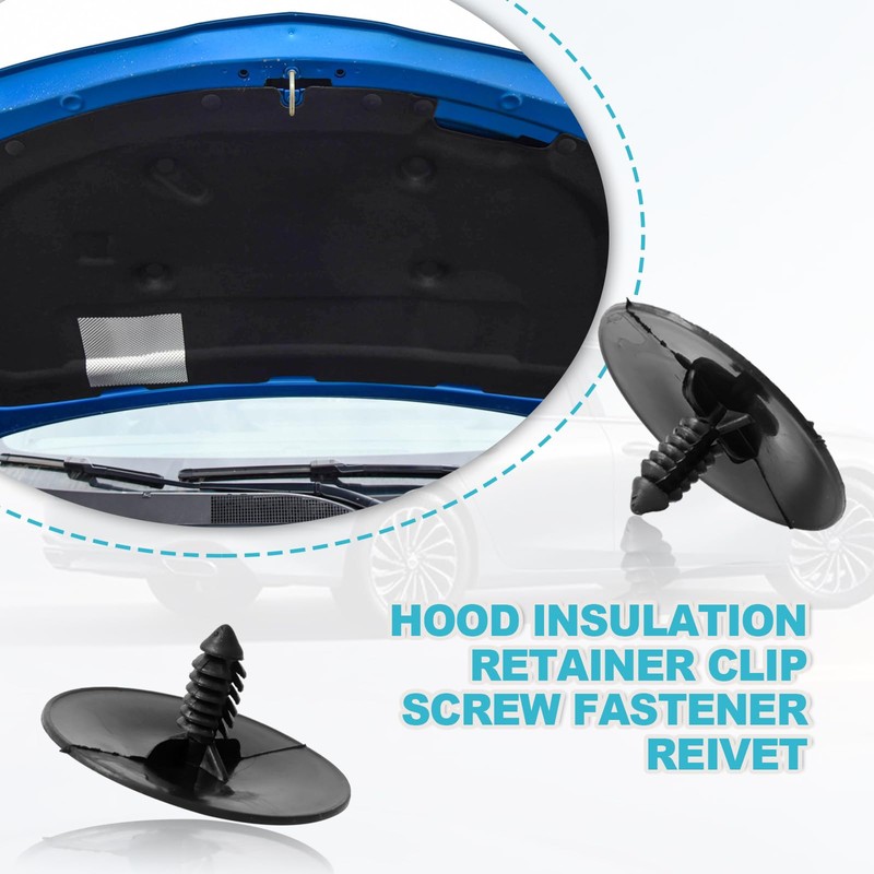 Hood Panel Insulation Retainers Clips Compatible with GM 3078511 3977775