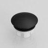 Homevacious Sink Basin Trim Overflow Cover Matte Black Brass Insert