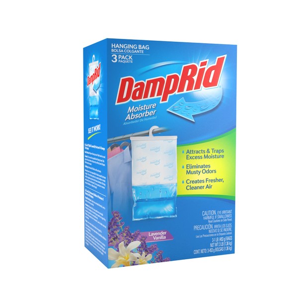 DampRid DampRid Lavender Vanilla Hanging Bag Moisture Absorber for Closets