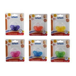INFANTI | Chupón de silicon | Paquete de una pieza pieza | Multicolor